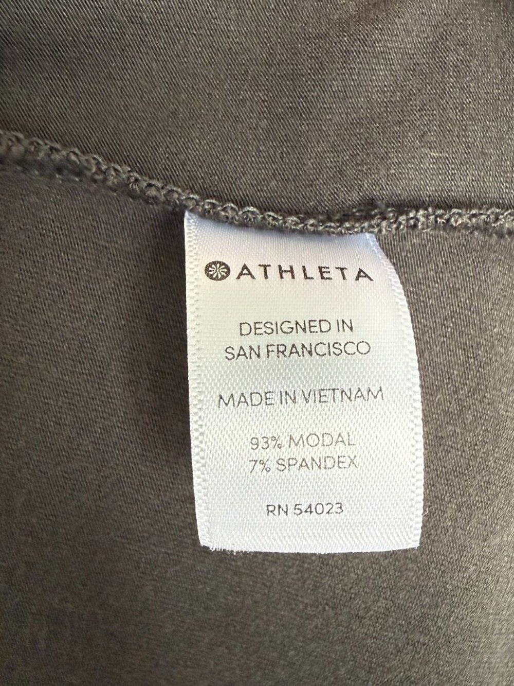 Athleta Santorini Dress Black Olive Sleeveless Fit & Flare Boatneck Size Medium - Picture 6 of 10